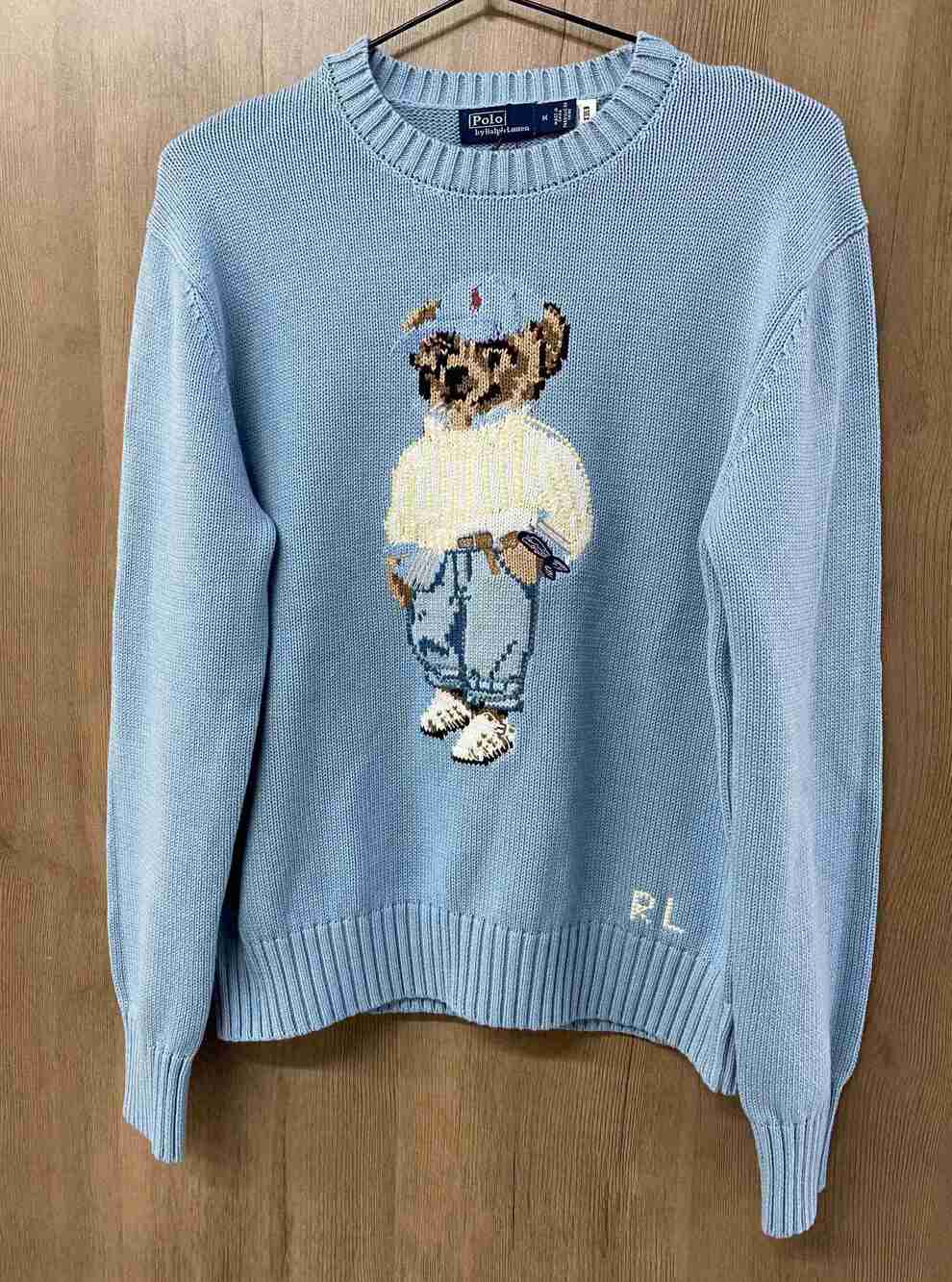 Polo Ralph Lauren Preppy Bear Crewneck Knit Sweater
